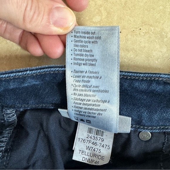 Paige Hoxton Ankle Telluride Dark Wash Blue Womens Size 28 Denim Mid Rise - Picture 15 of 15